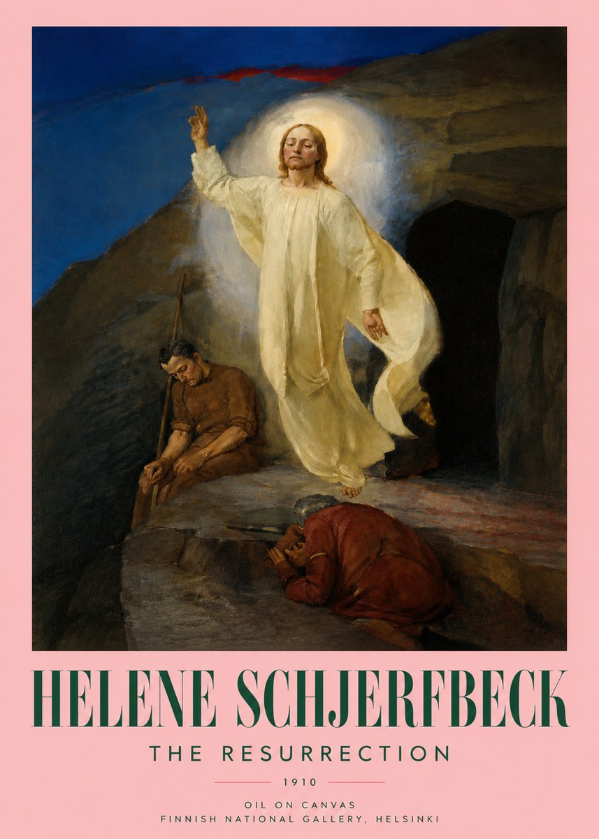 Helene Schjerfbeck The Resurrection No3 - Juliste