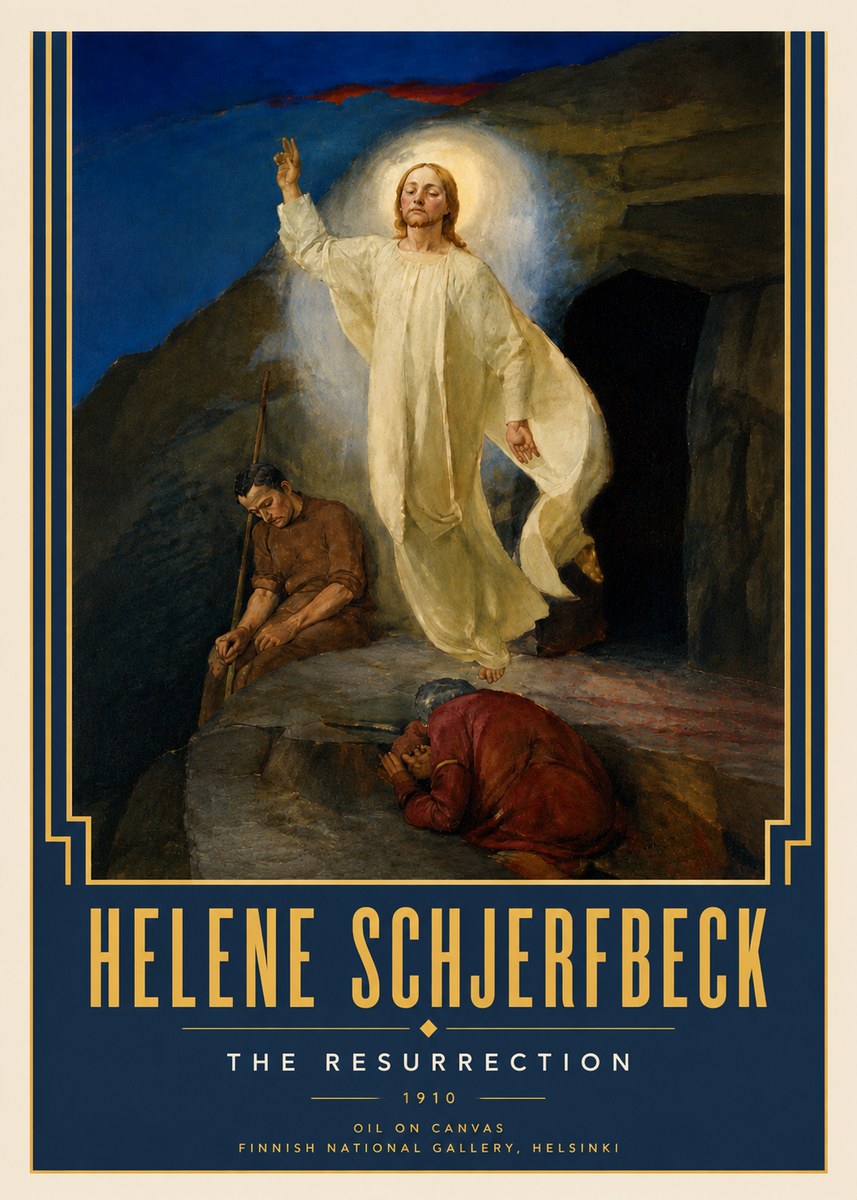 Helene Schjerfbeck The Resurrection No4 - Juliste