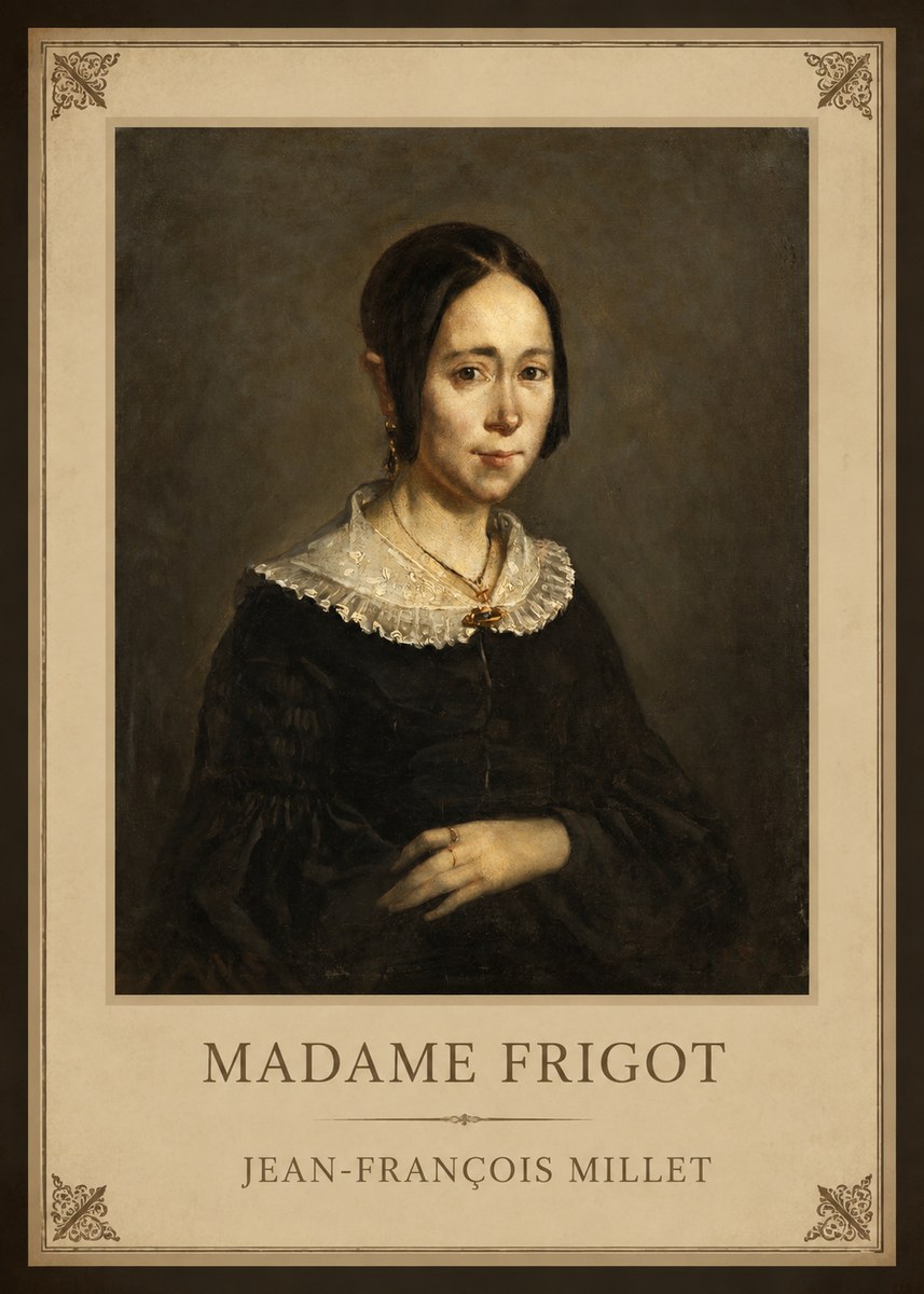 Jean-François Millet Madame Frigot No1 - Juliste