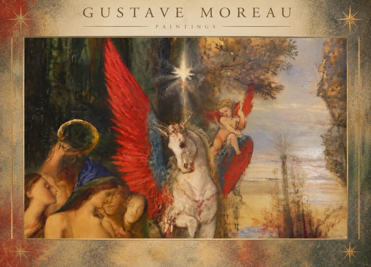 Gustave Moreau Pegasus No6 - Juliste