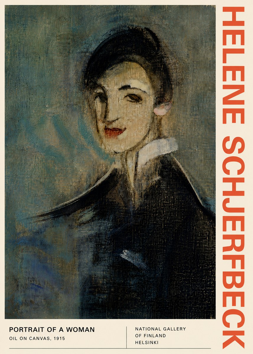 Helene Schjerfbeck Portrait of a Woman II No6 - Juliste