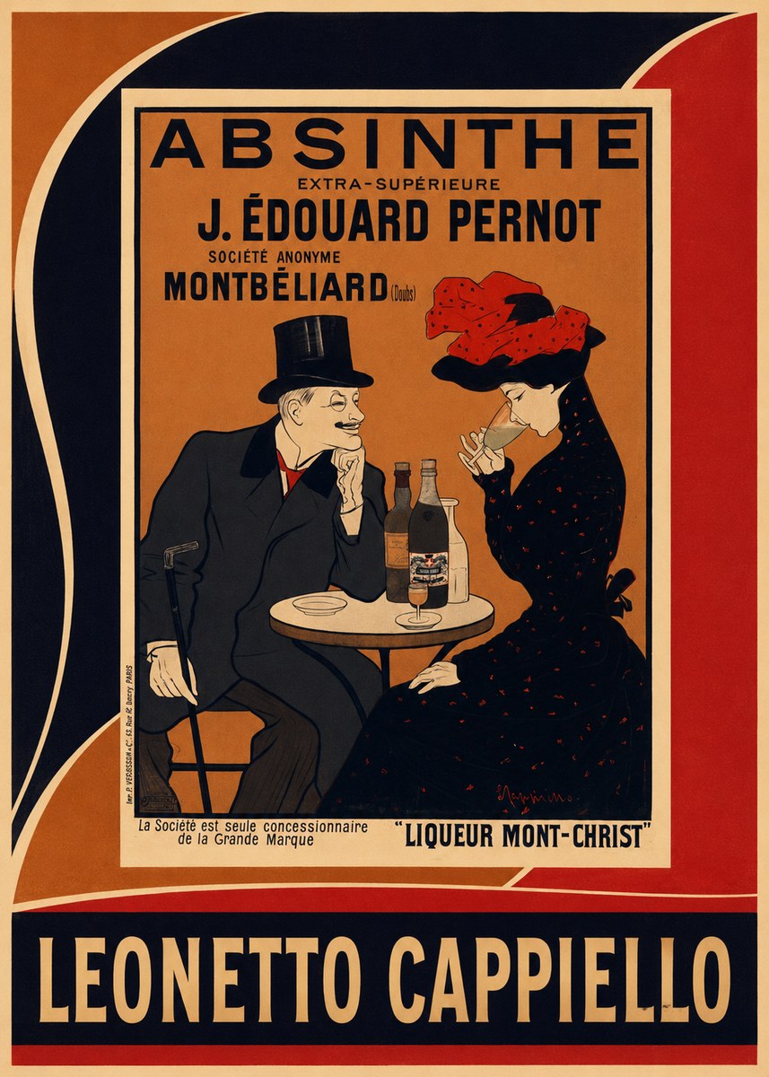 Leonetto Cappiello Absinthe J. Édouard Pernot No4 - Juliste