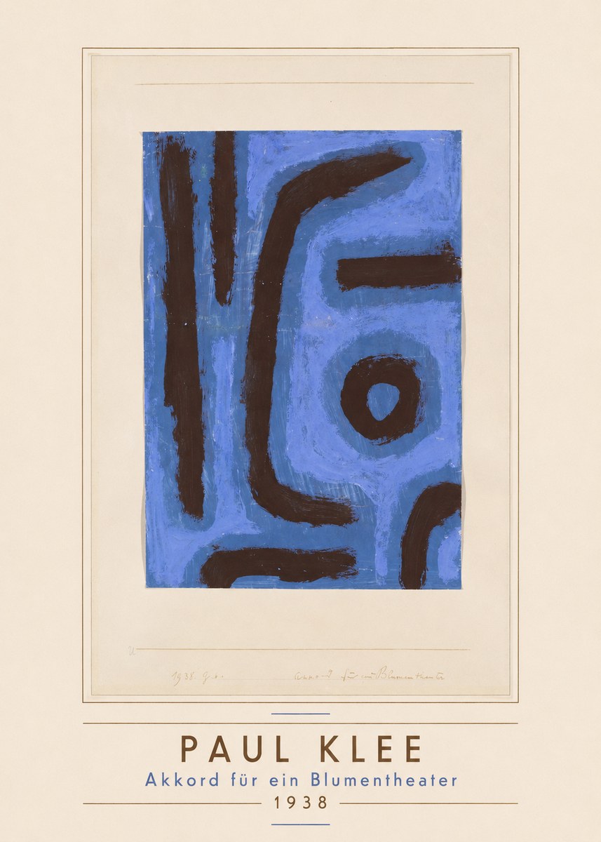 Paul Klee Akkord Für Ein Blumentheater No3 - Juliste
