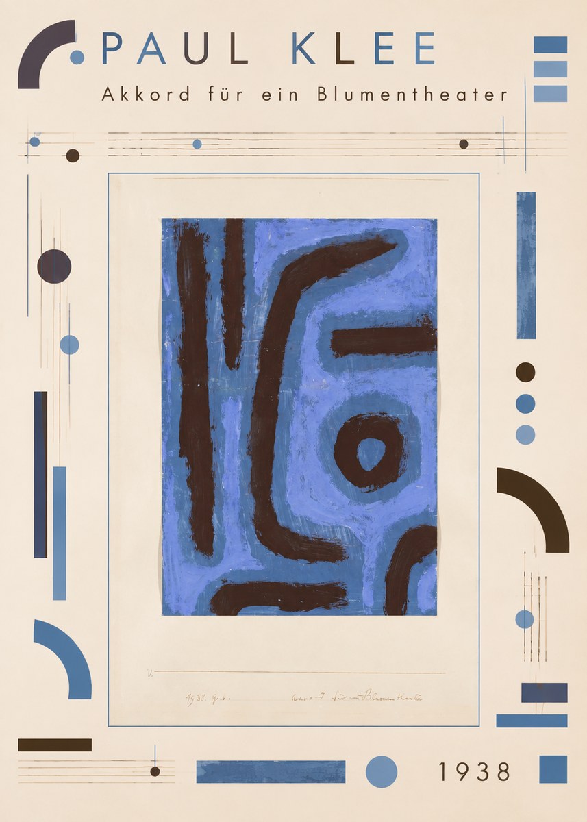 Paul Klee Akkord Für Ein Blumentheater No4 - Juliste