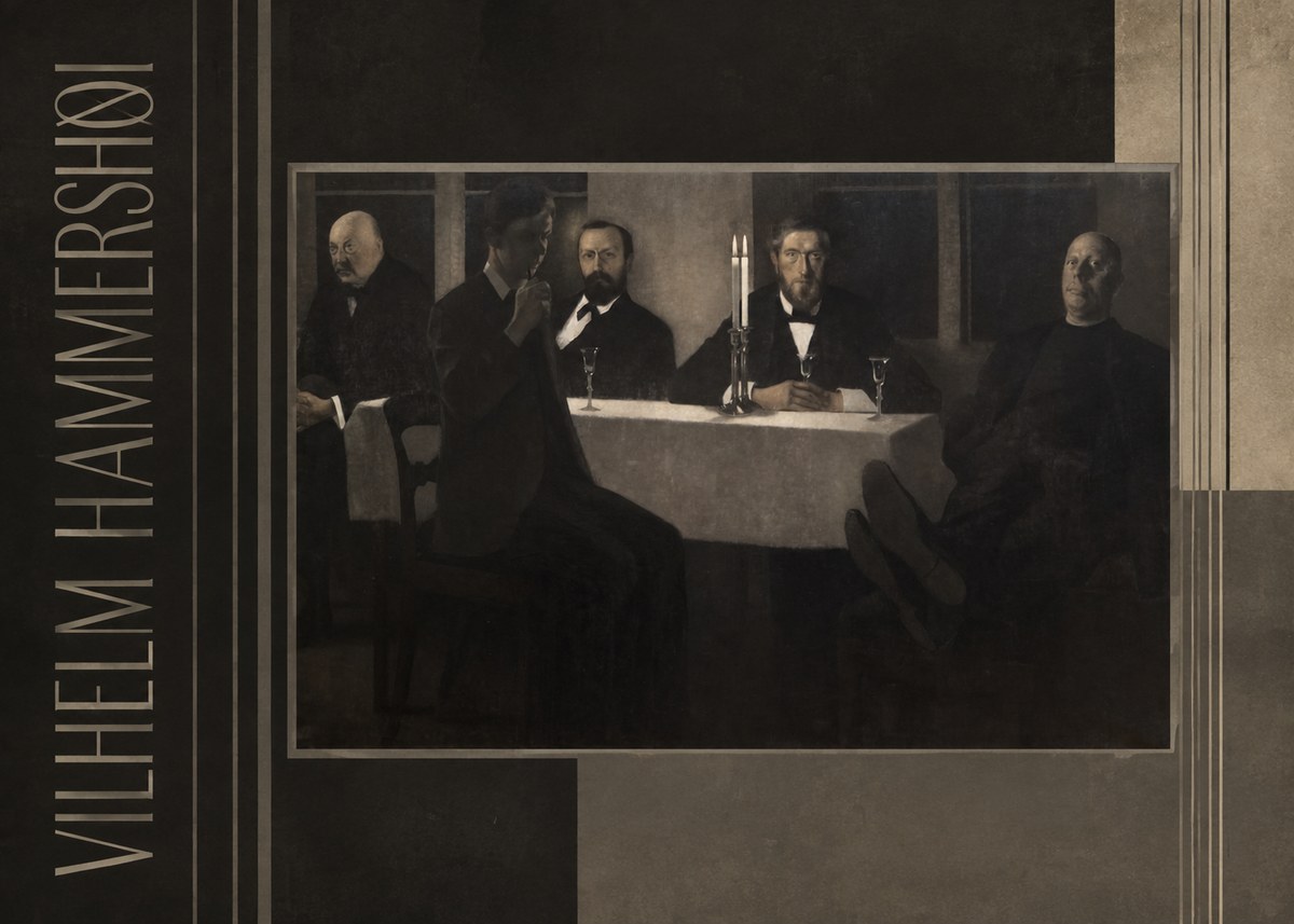 Vilhelm Hammershøi Five Portraits II No2 - Juliste