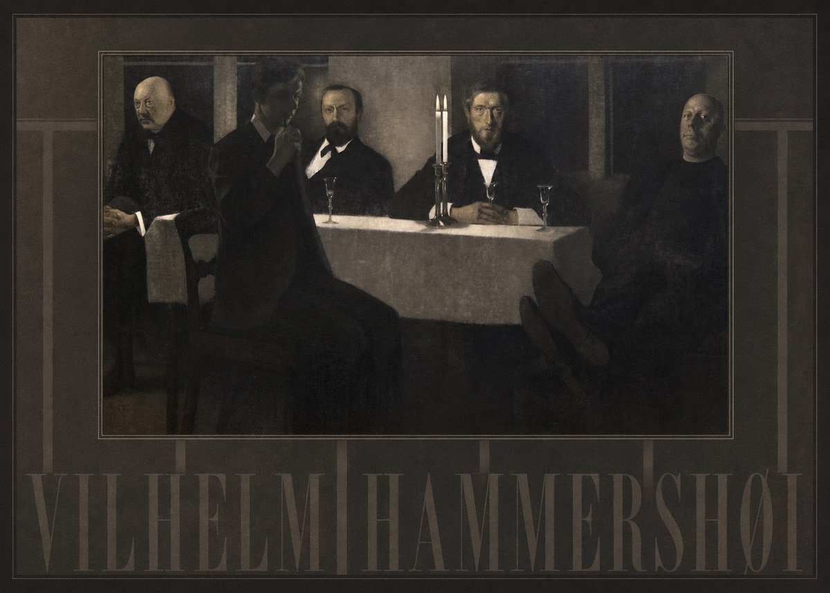 Vilhelm Hammershøi Five Portraits II No4 - Juliste