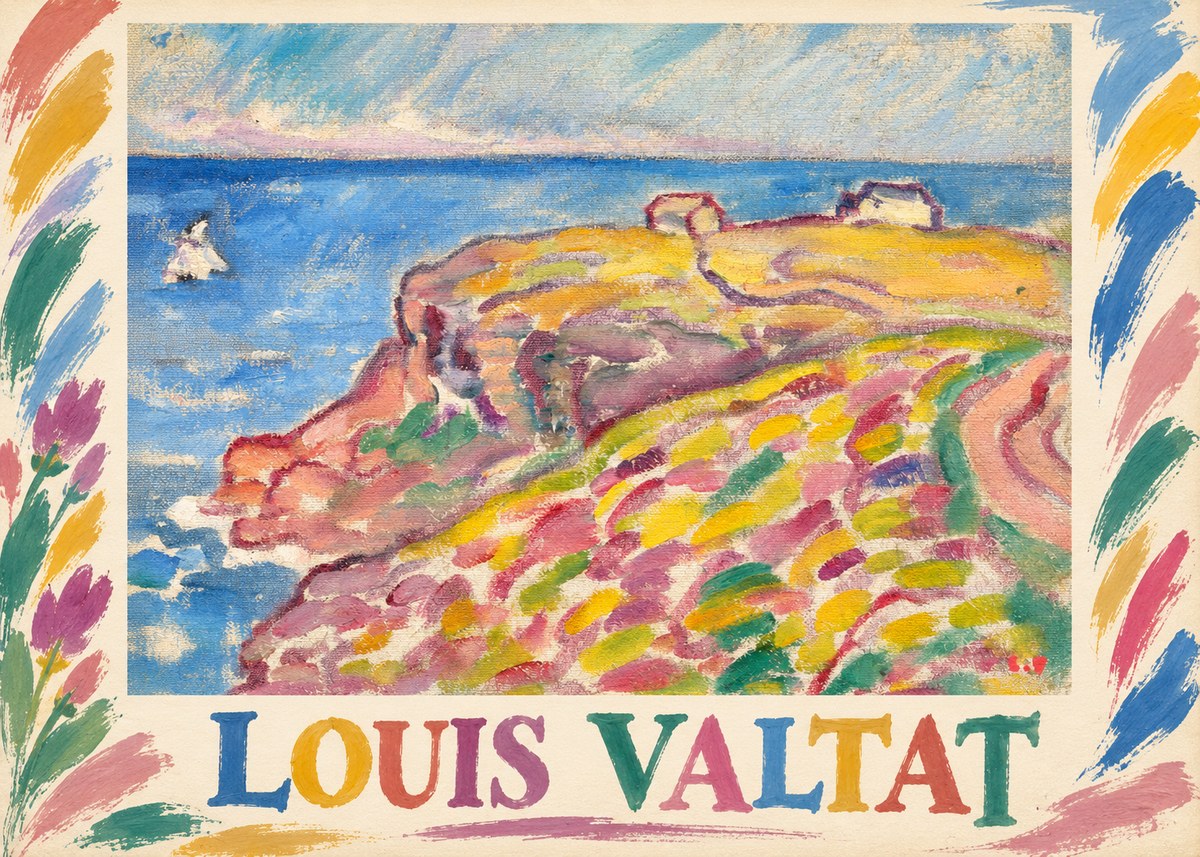 Louis Valtat Coastal Landscape with Bather No1 - Juliste