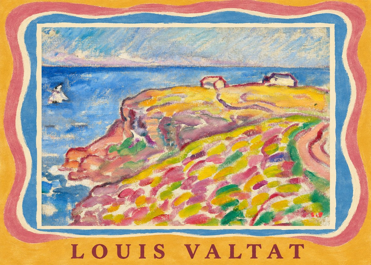 Louis Valtat Coastal Landscape with Bather No3 - Juliste