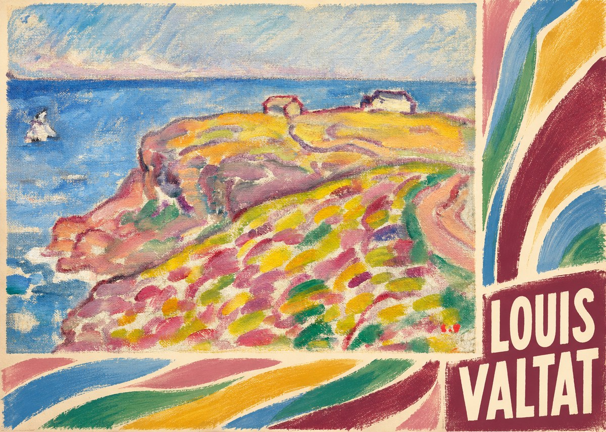 Louis Valtat Coastal Landscape with Bather No6 - Juliste