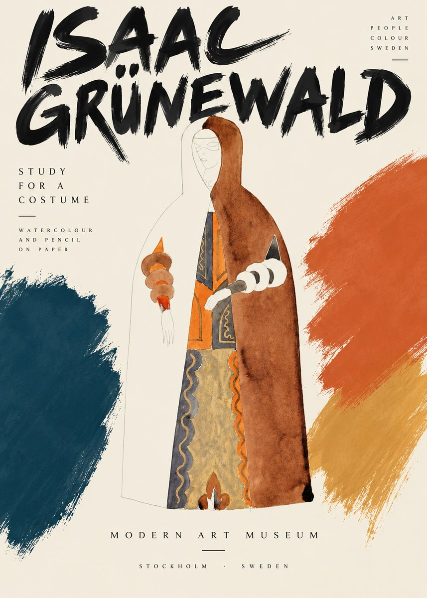 Isaac Grünewald Study for a Costume I No3 - Juliste