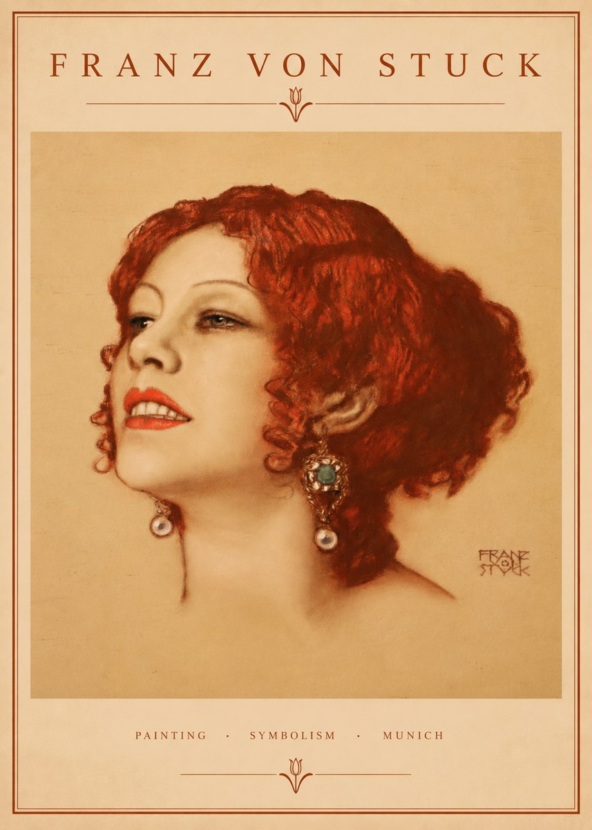 Franz von Stuck Medusa No2 - Juliste