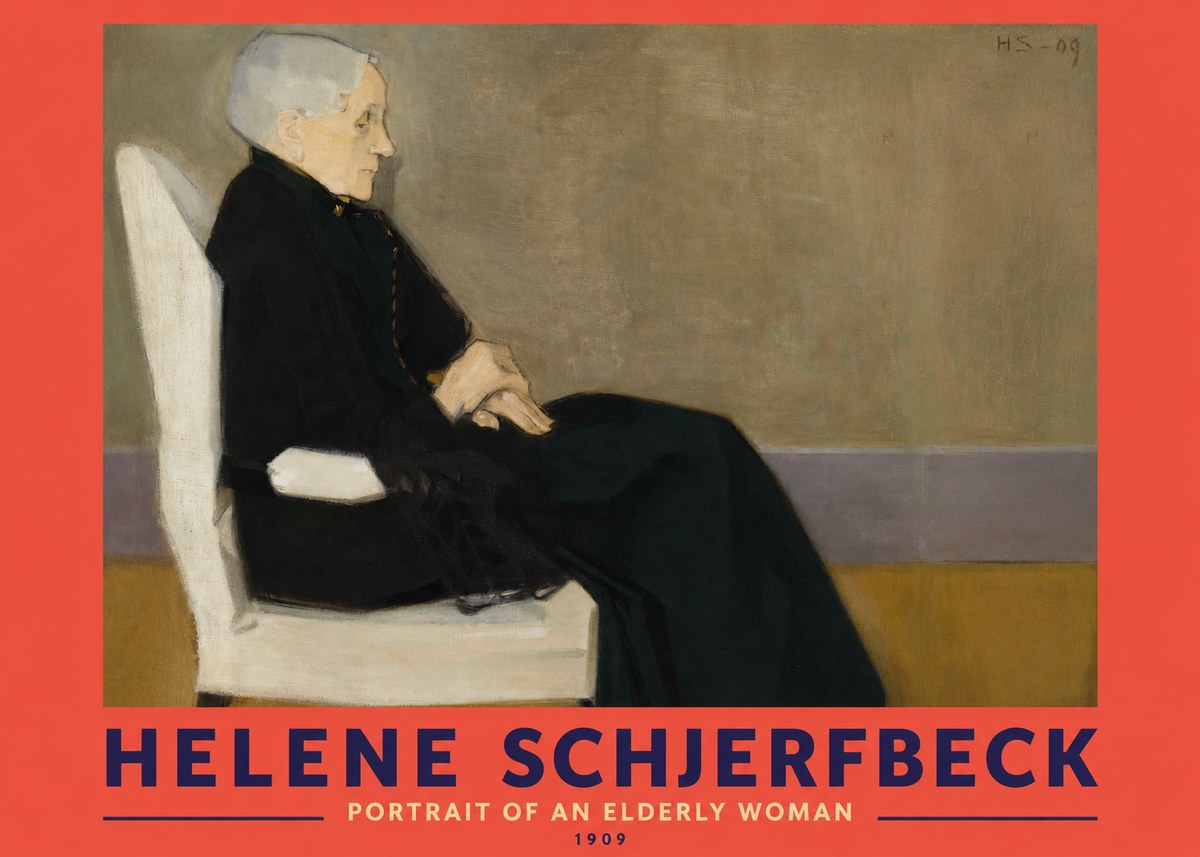 Helene Schjerfbeck Portrait of an Elderly Woman No2 - Juliste