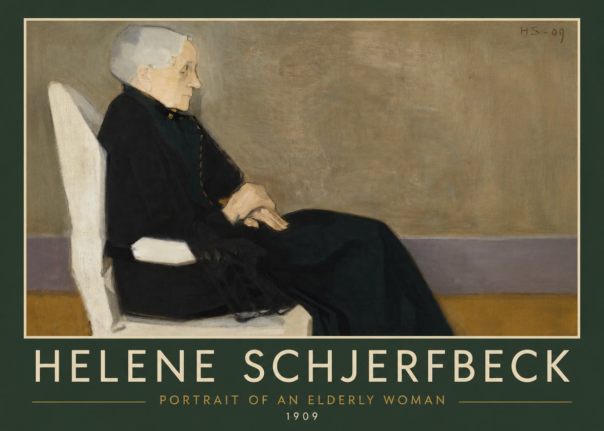 Helene Schjerfbeck Portrait of an Elderly Woman No4 - Juliste