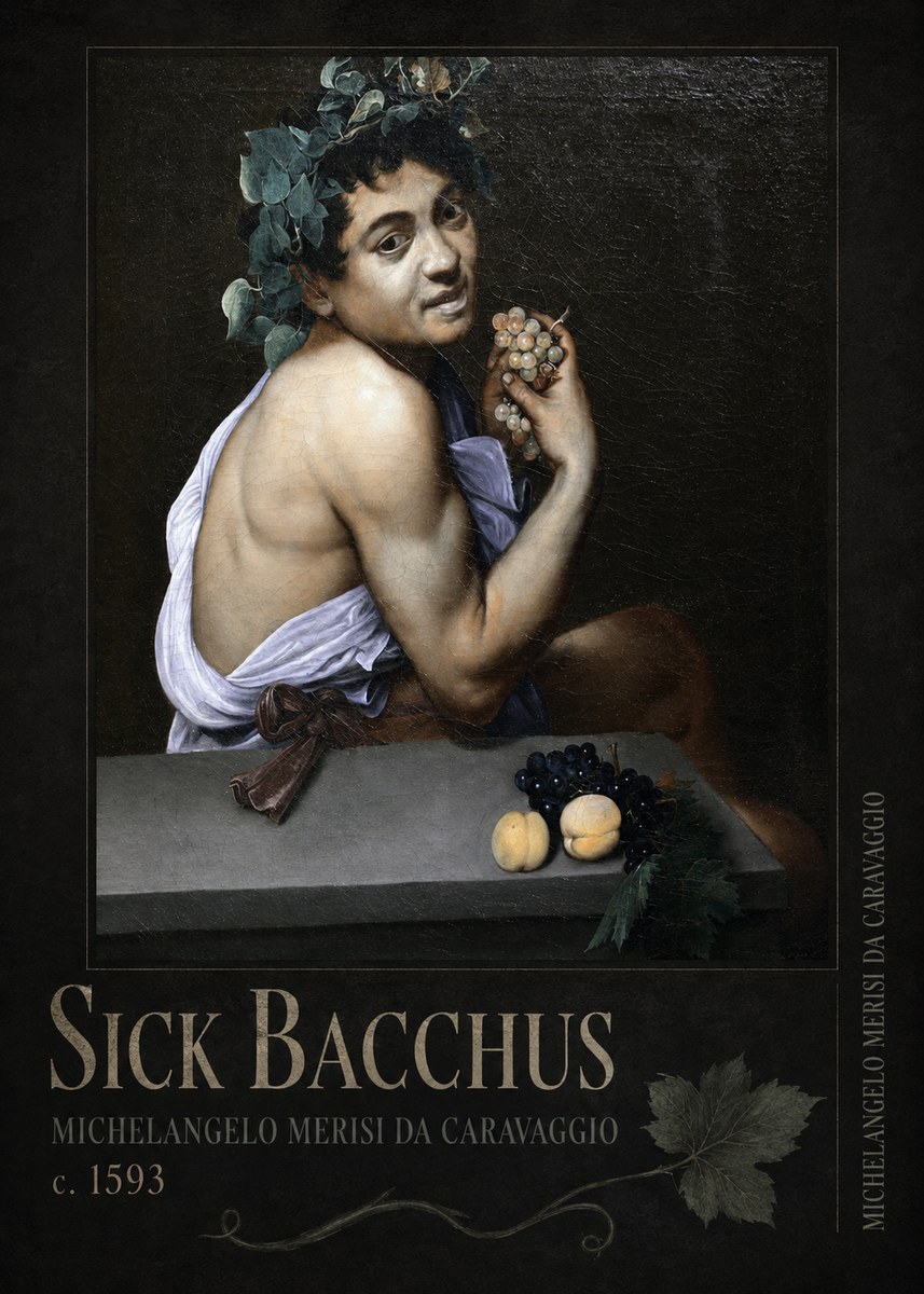 Michelangelo Merisi da Caravaggio Sick Bacchus No2 - Juliste