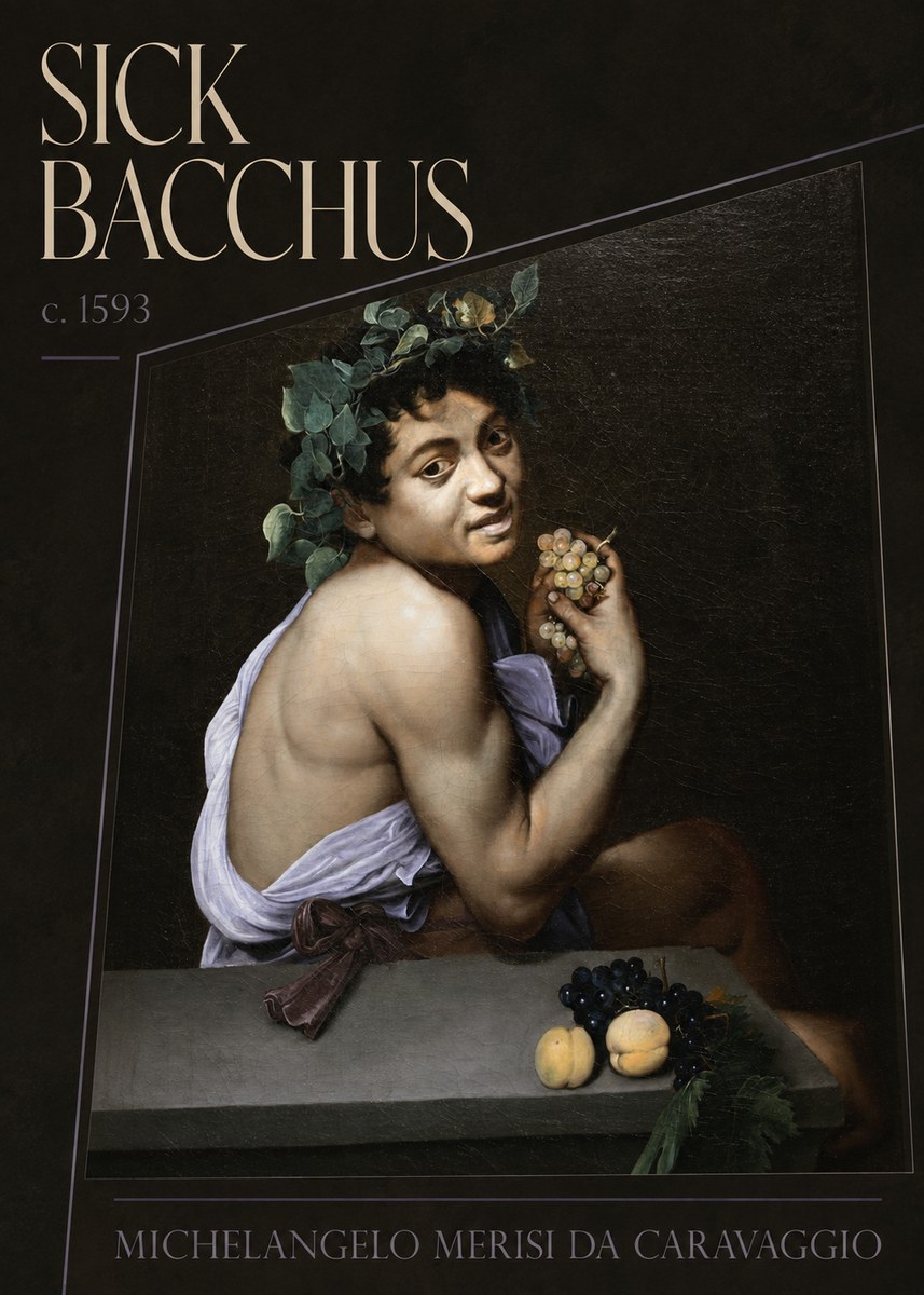 Michelangelo Merisi da Caravaggio Sick Bacchus No4 - Juliste