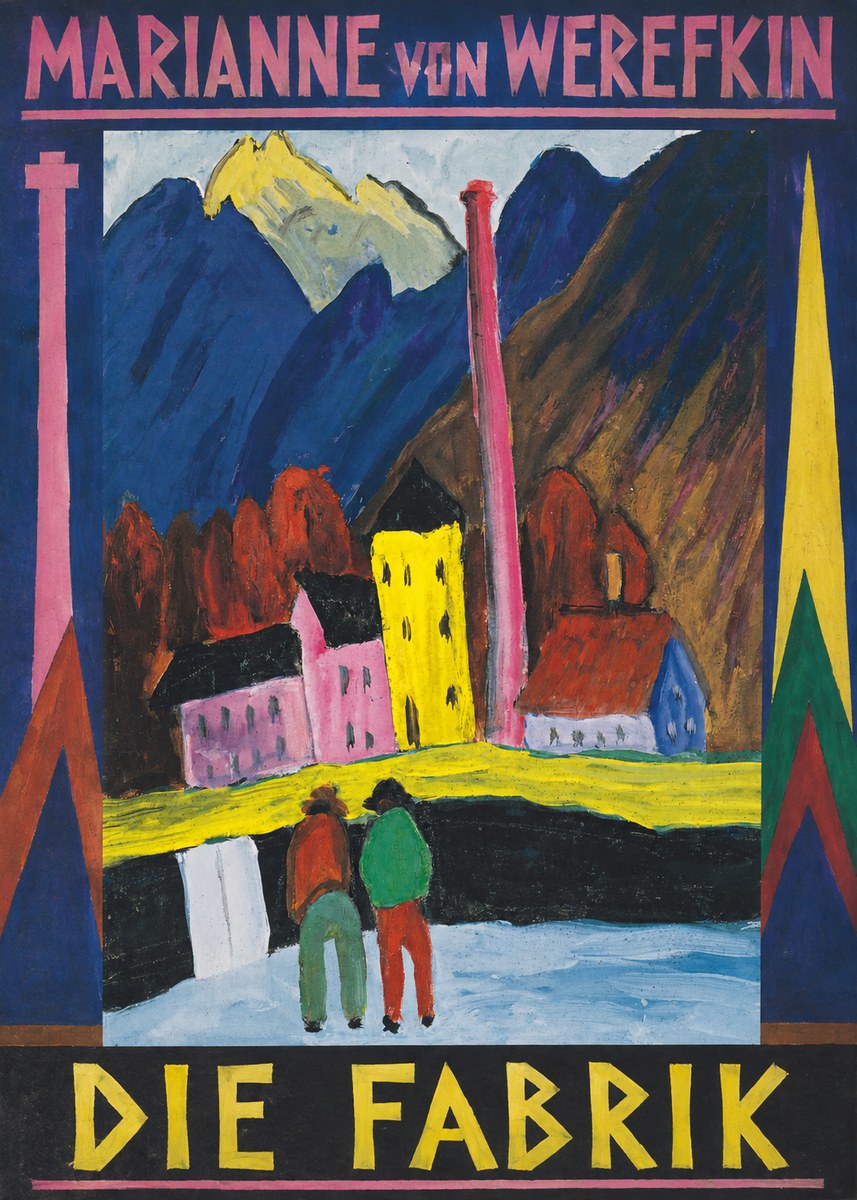 Marianne von Werefkin Die Fabrik No1 - Juliste