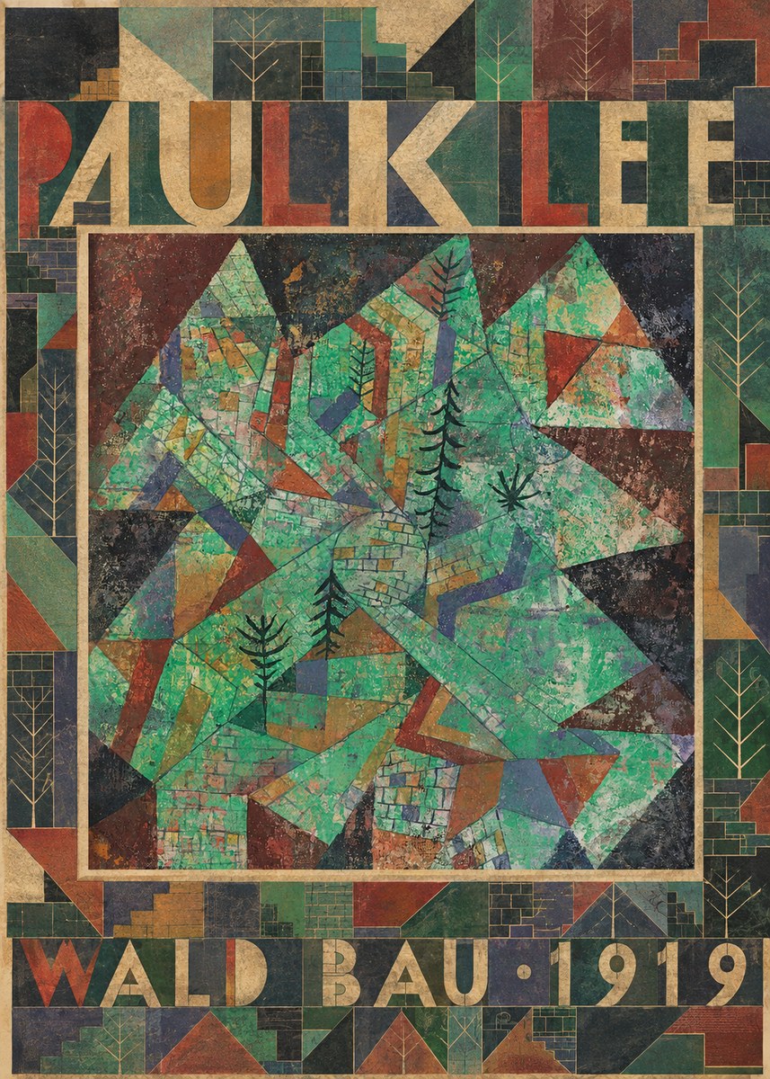 Paul Klee Wald Bau No5 - Juliste