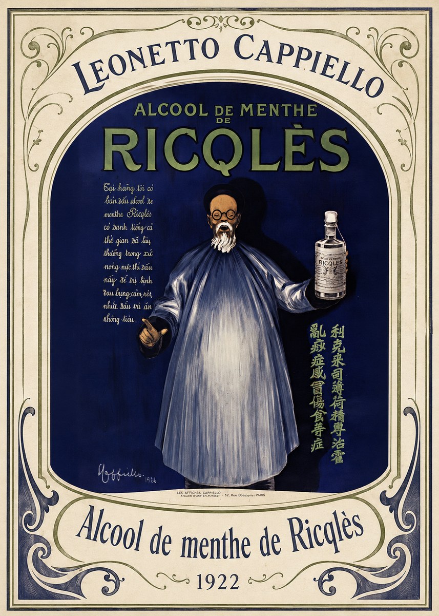 Leonetto Cappiello Alcool De Menthe De Ricqlès II No3 - Juliste