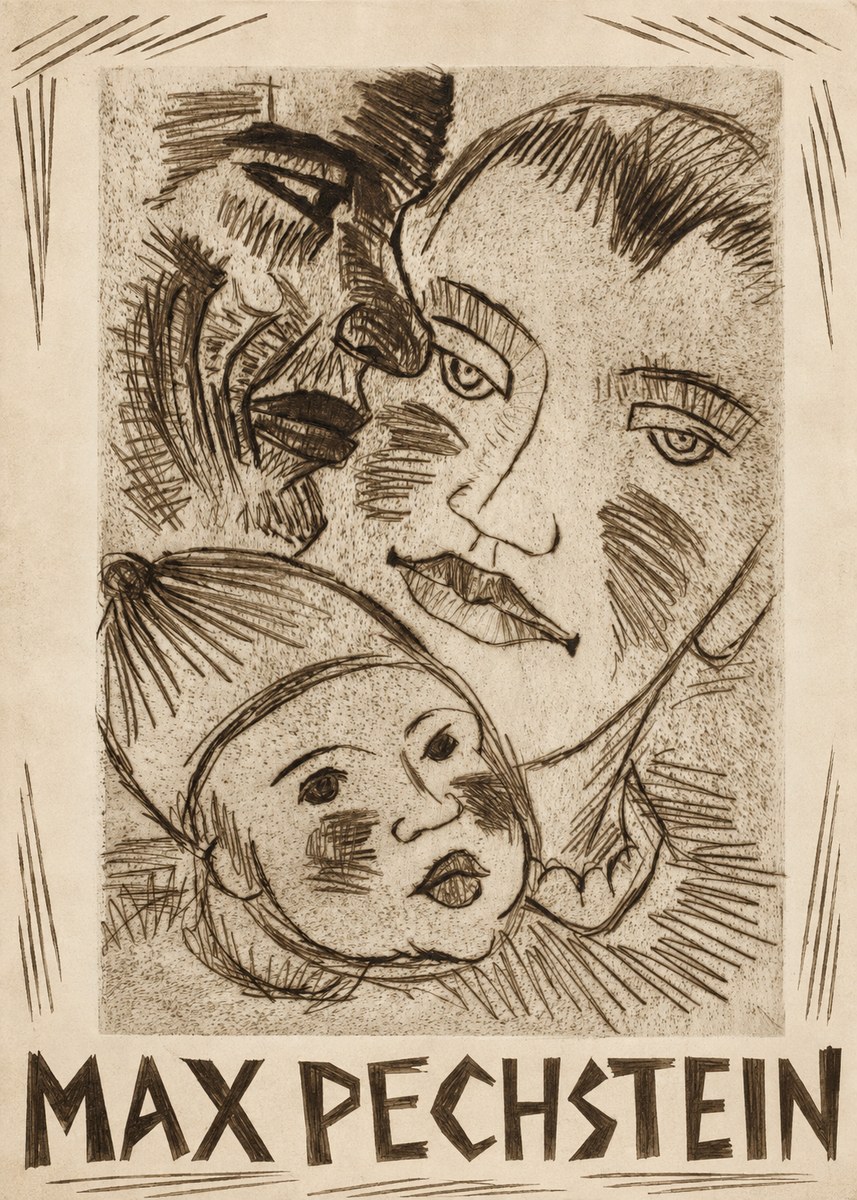Max Pechstein Fischerfamilie No2 - Juliste