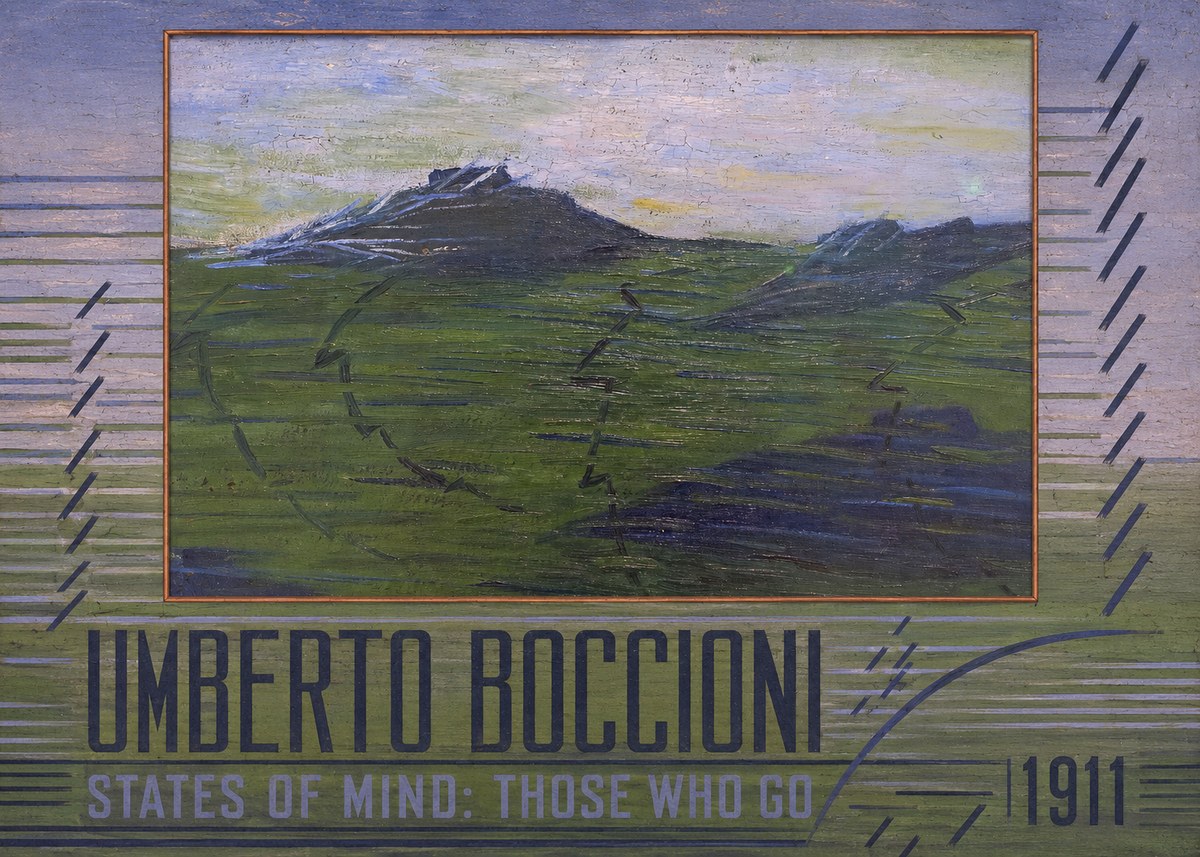 Umberto Boccioni States of Mind: Those Who Go No3 - Juliste