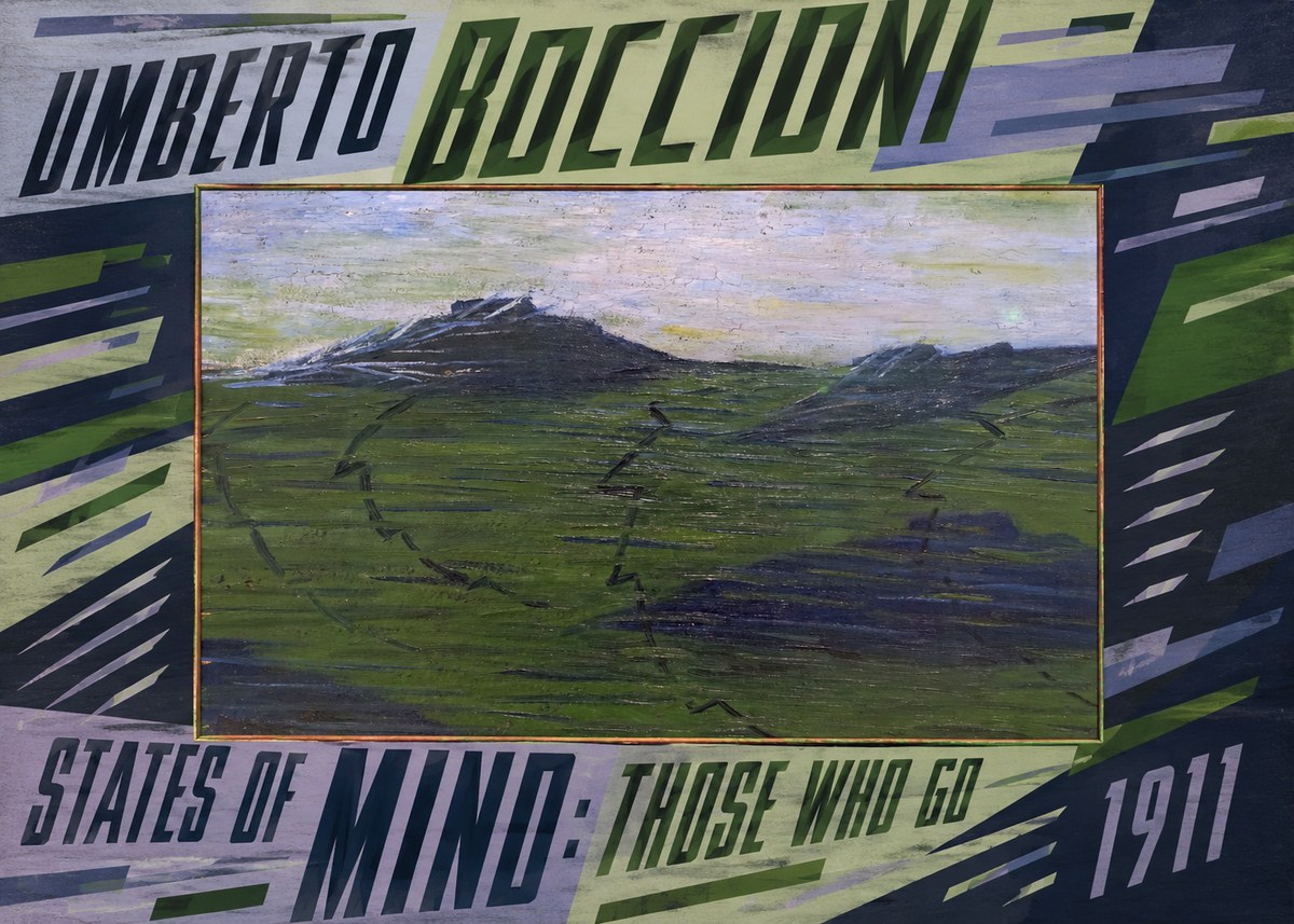 Umberto Boccioni States of Mind: Those Who Go No5 - Juliste