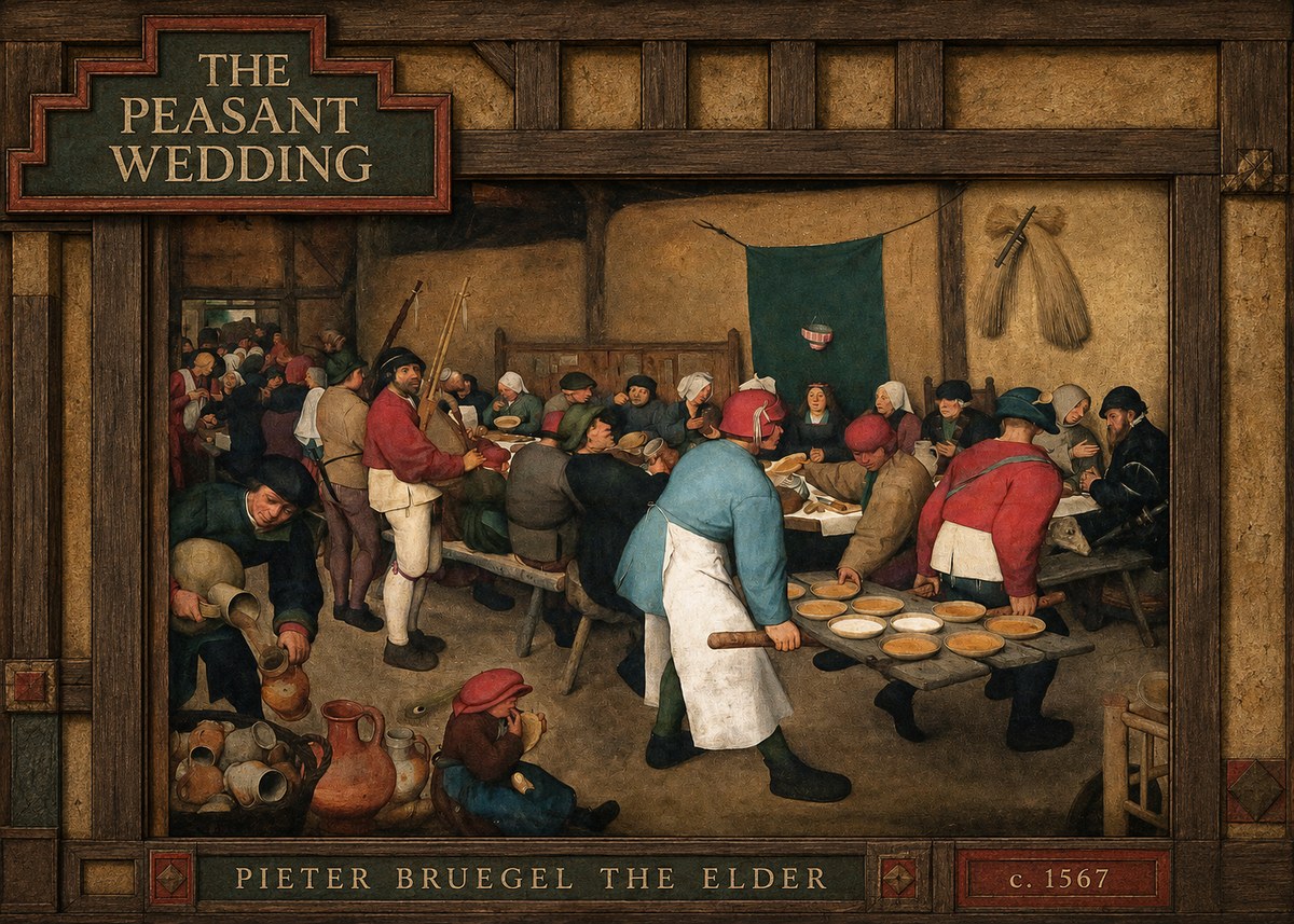 Pieter Bruegel The Peasant Wedding III No4 - Juliste