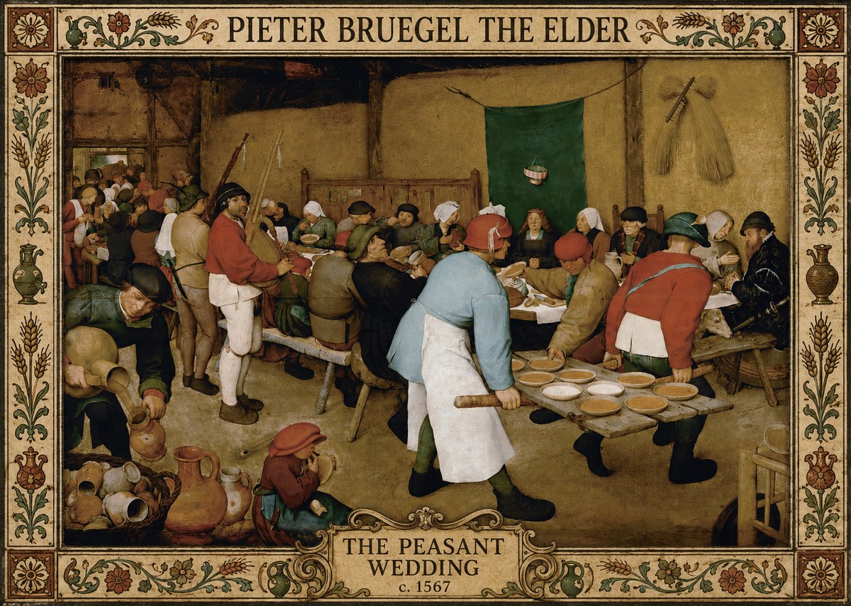Pieter Bruegel The Peasant Wedding IV No5 - Juliste