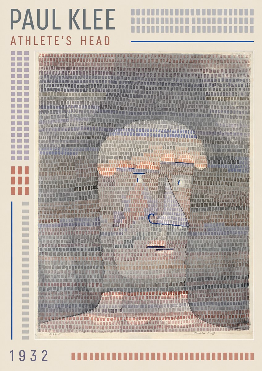 Paul Klee Athlete's Head No1 - Juliste