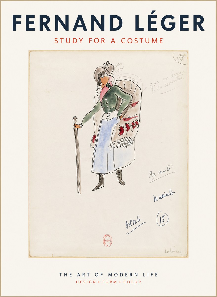 Fernand Léger Study for a Costume No1 - Juliste