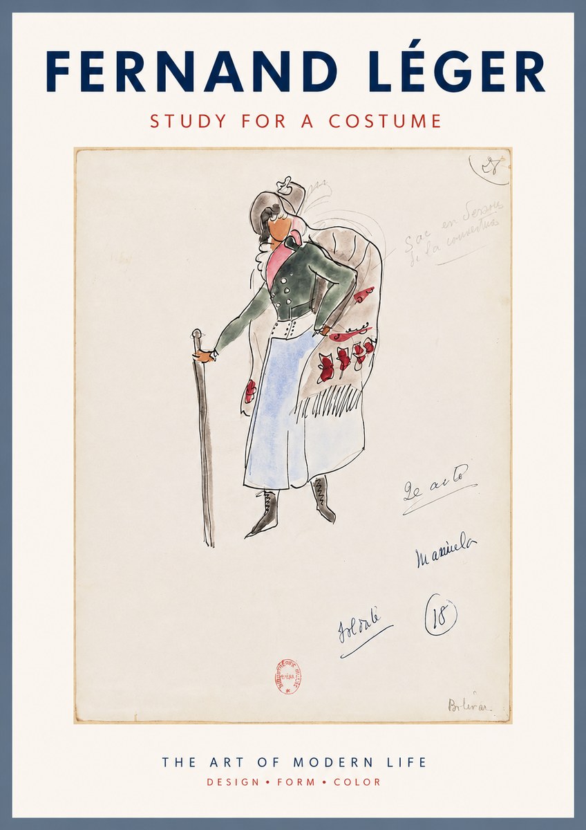 Fernand Léger Study for a Costume No3 - Juliste