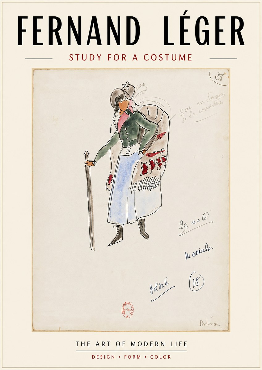 Fernand Léger Study for a Costume No4 - Juliste