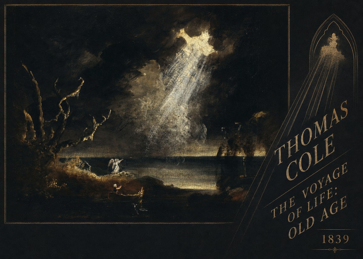 Thomas Cole The Voyage of Life: Old Age I No2 - Juliste