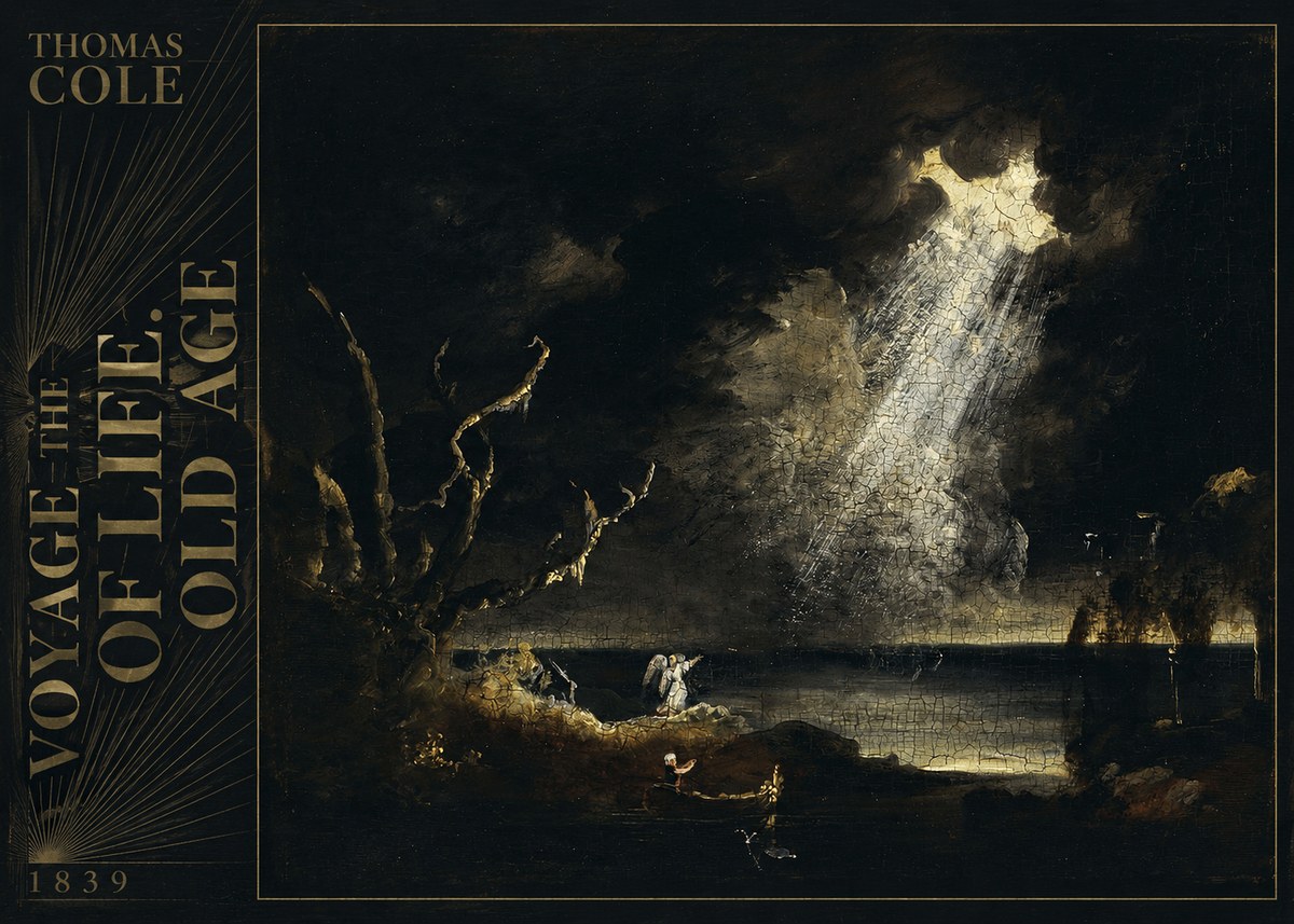Thomas Cole The Voyage of Life: Old Age I No4 - Juliste