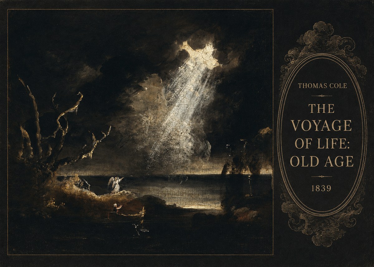 Thomas Cole The Voyage of Life: Old Age I No5 - Juliste