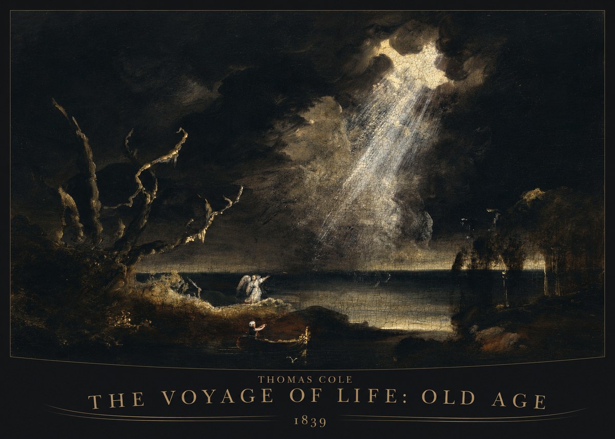 Thomas Cole The Voyage of Life: Old Age I No6 - Juliste