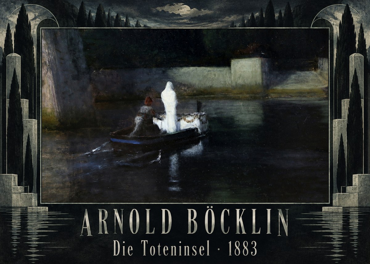 Arnold Böcklin Die Toteninsel III No5 - Juliste