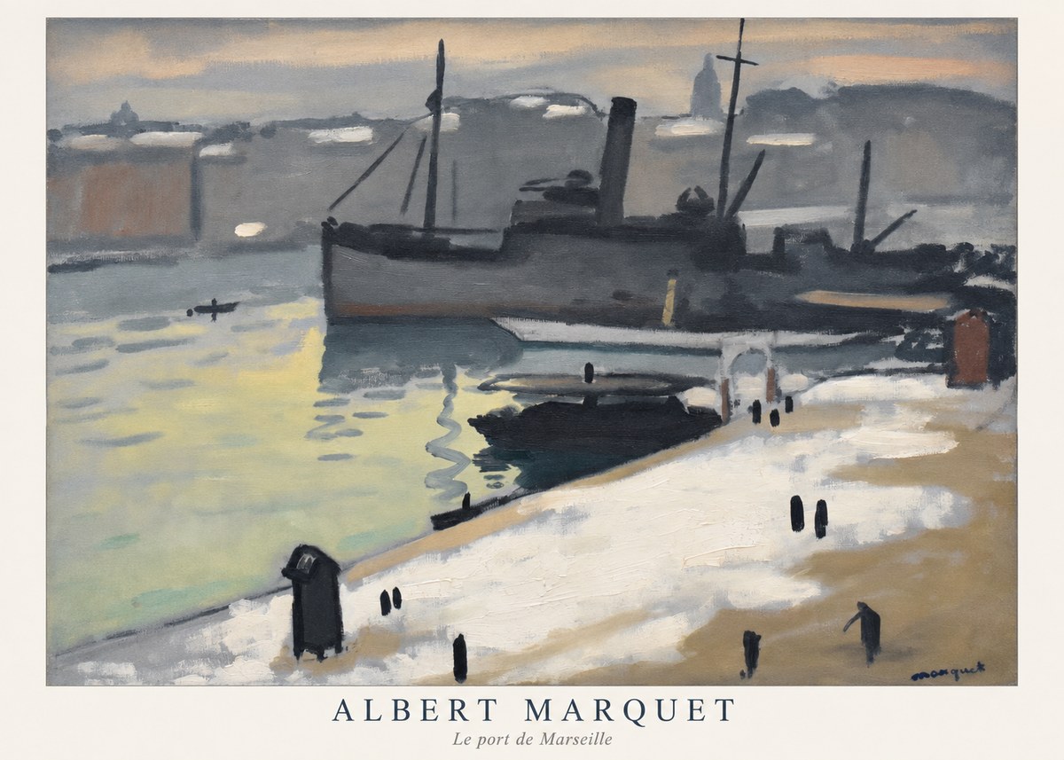 Albert Marquet Le Port De Marseille I No5 - Juliste