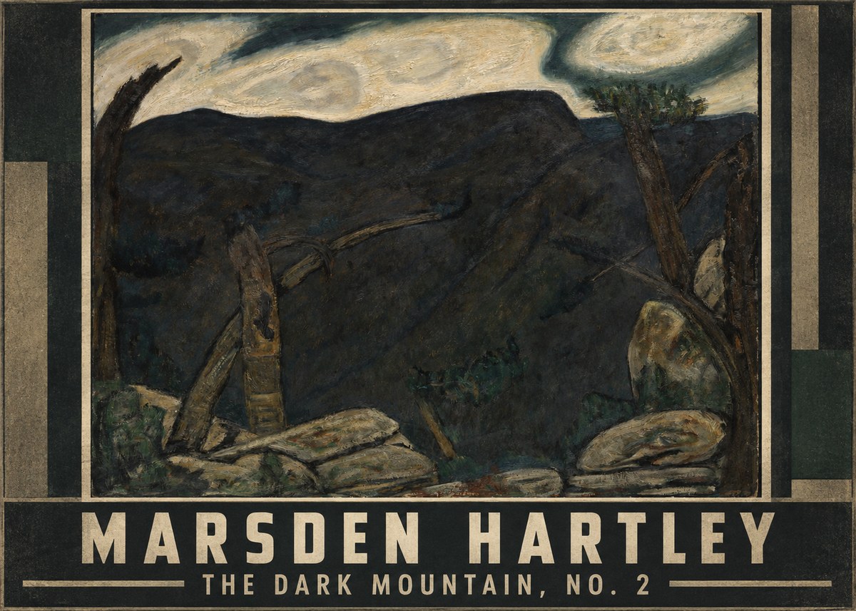 Marsden Hartley The Dark Mountain, No. 2 No1 - Juliste