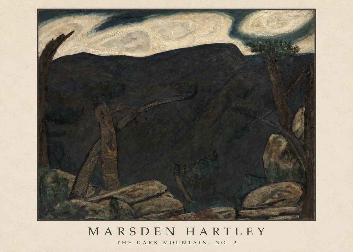 Marsden Hartley The Dark Mountain, No. 2 No4 - Juliste