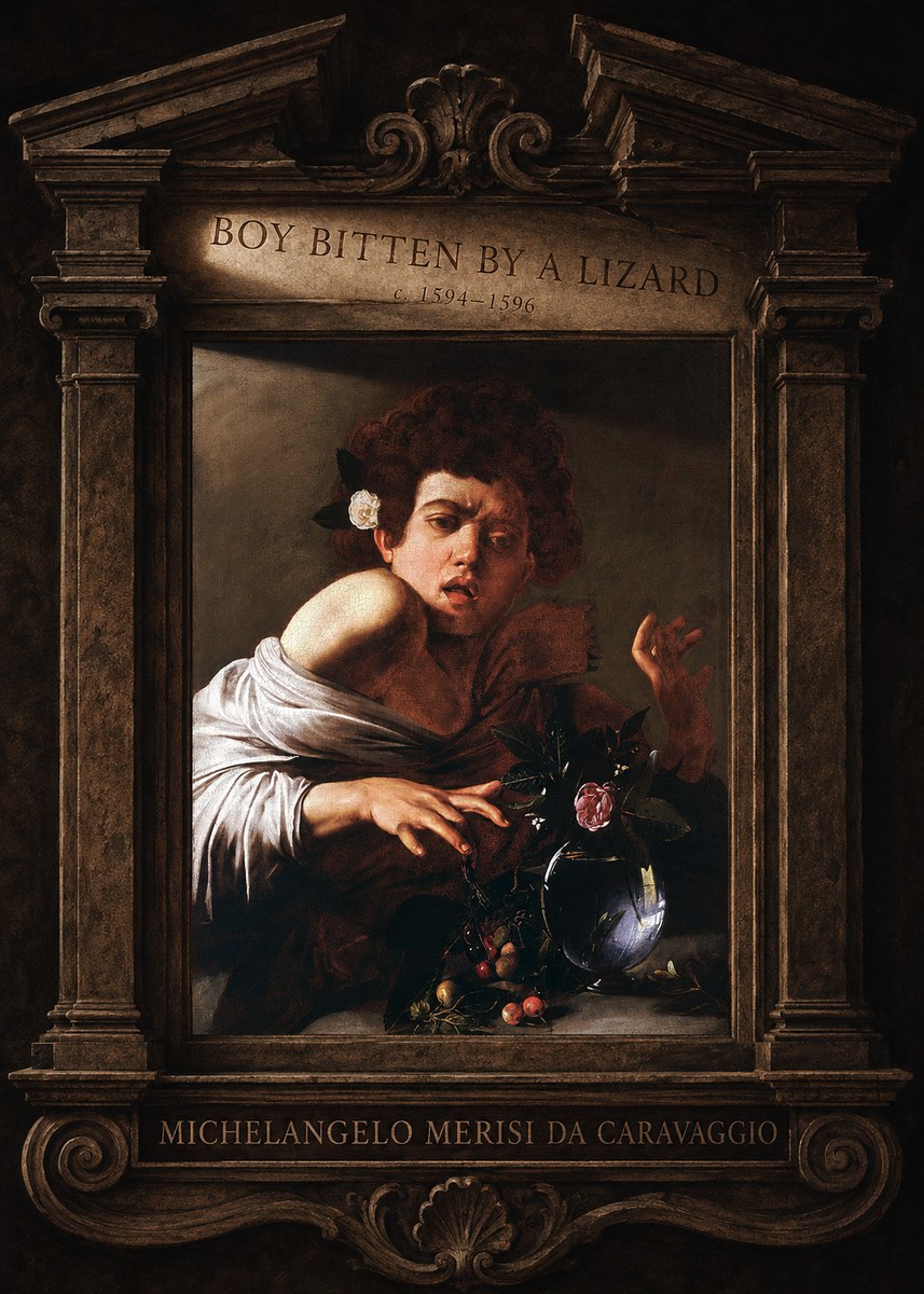 Michelangelo Merisi da Caravaggio Boy Bitten by a Lizard No4 - Juliste