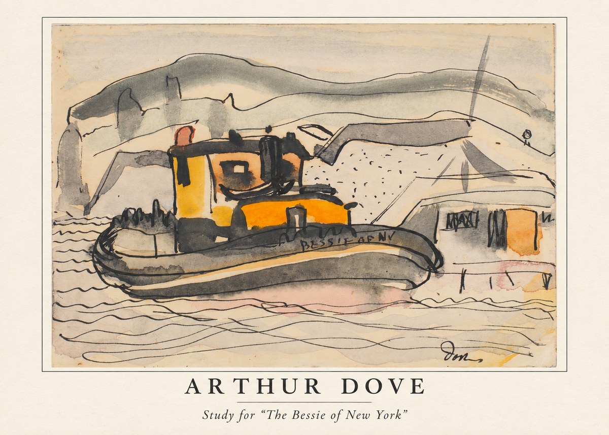 Arthur Dove Study for "the Bessie of New York" No4 - Juliste
