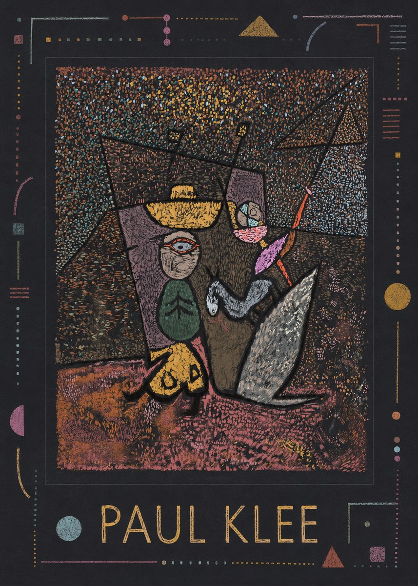Paul Klee Man, Beast and Plant No1 - Juliste