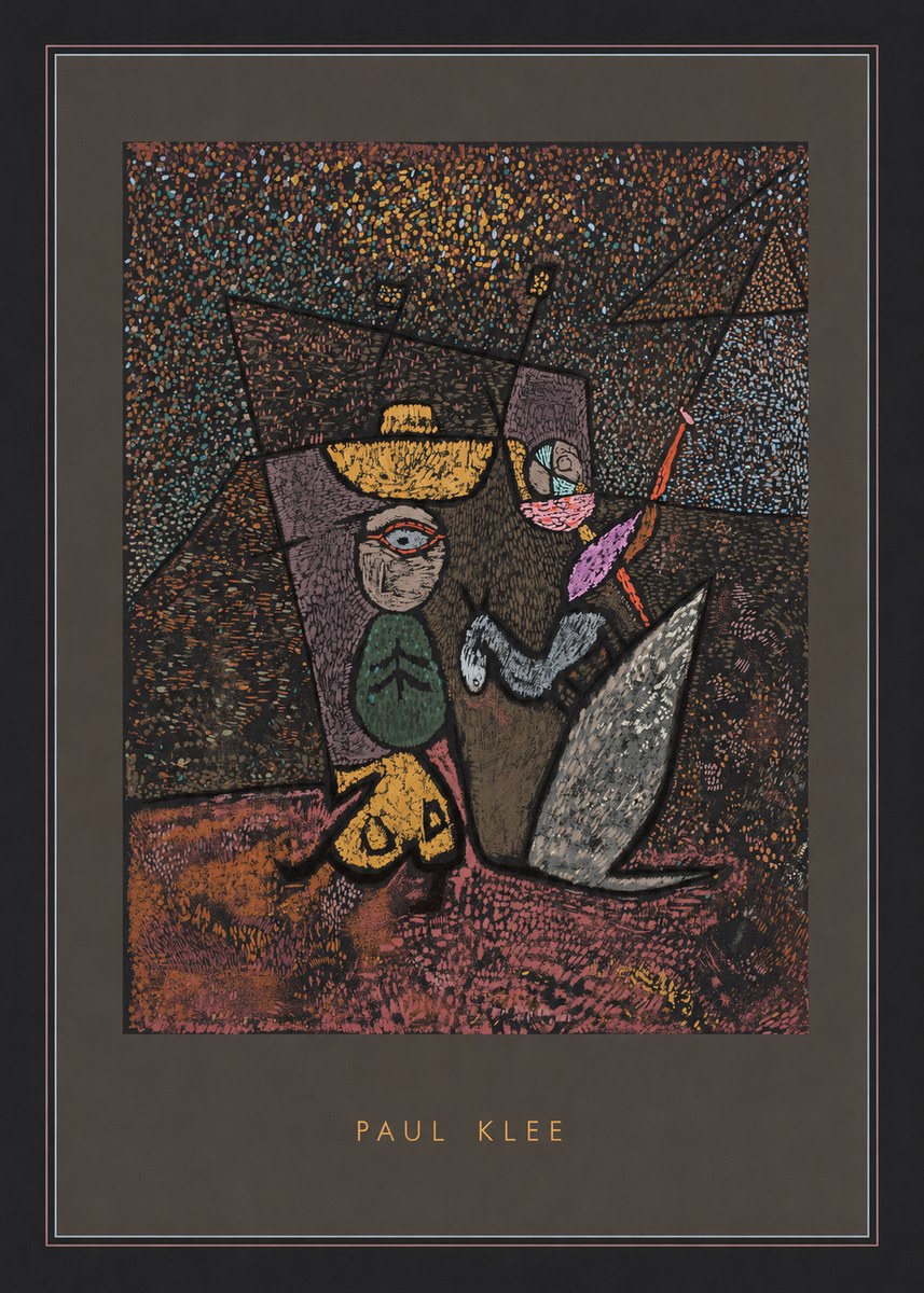 Paul Klee Man, Beast and Plant No3 - Juliste