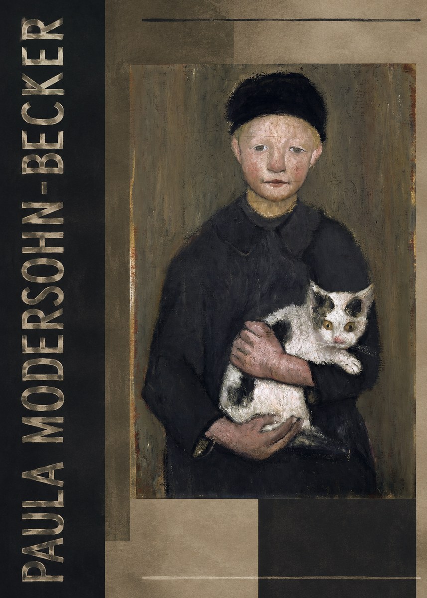 Paula Modersohn-Becker Girl with Cat No2 - Juliste