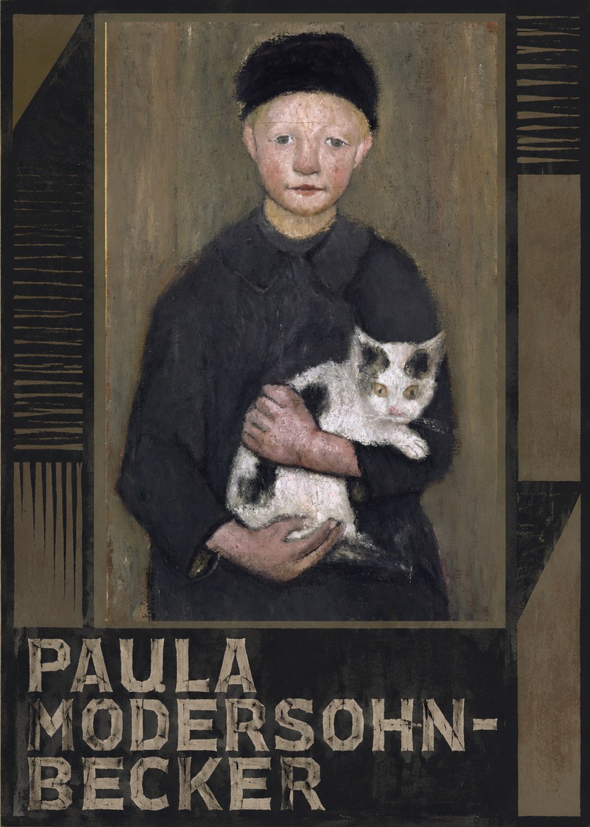 Paula Modersohn-Becker Girl with Cat No4 - Juliste