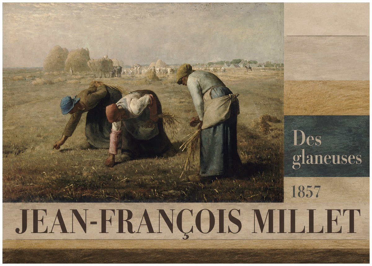 Jean-François Millet Des Glaneuses No4 - Juliste