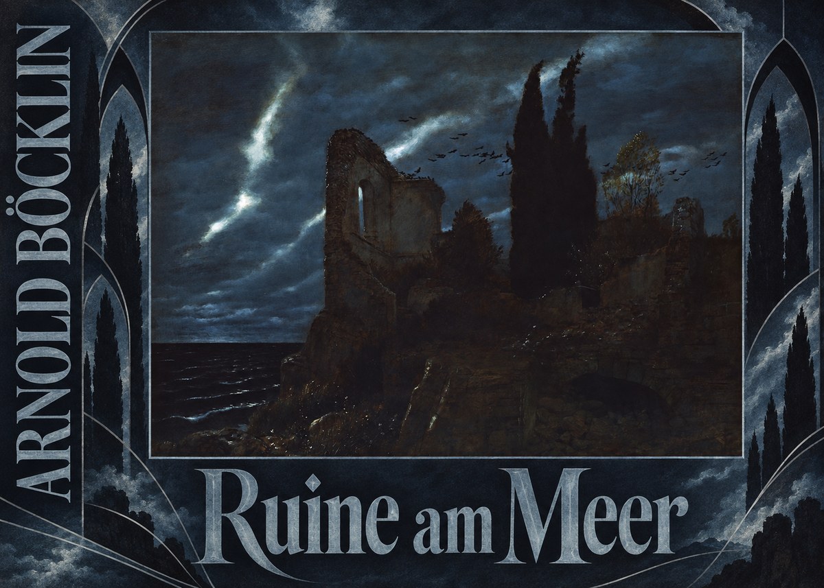 Arnold Böcklin Ruine Am Meer I No5 - Juliste