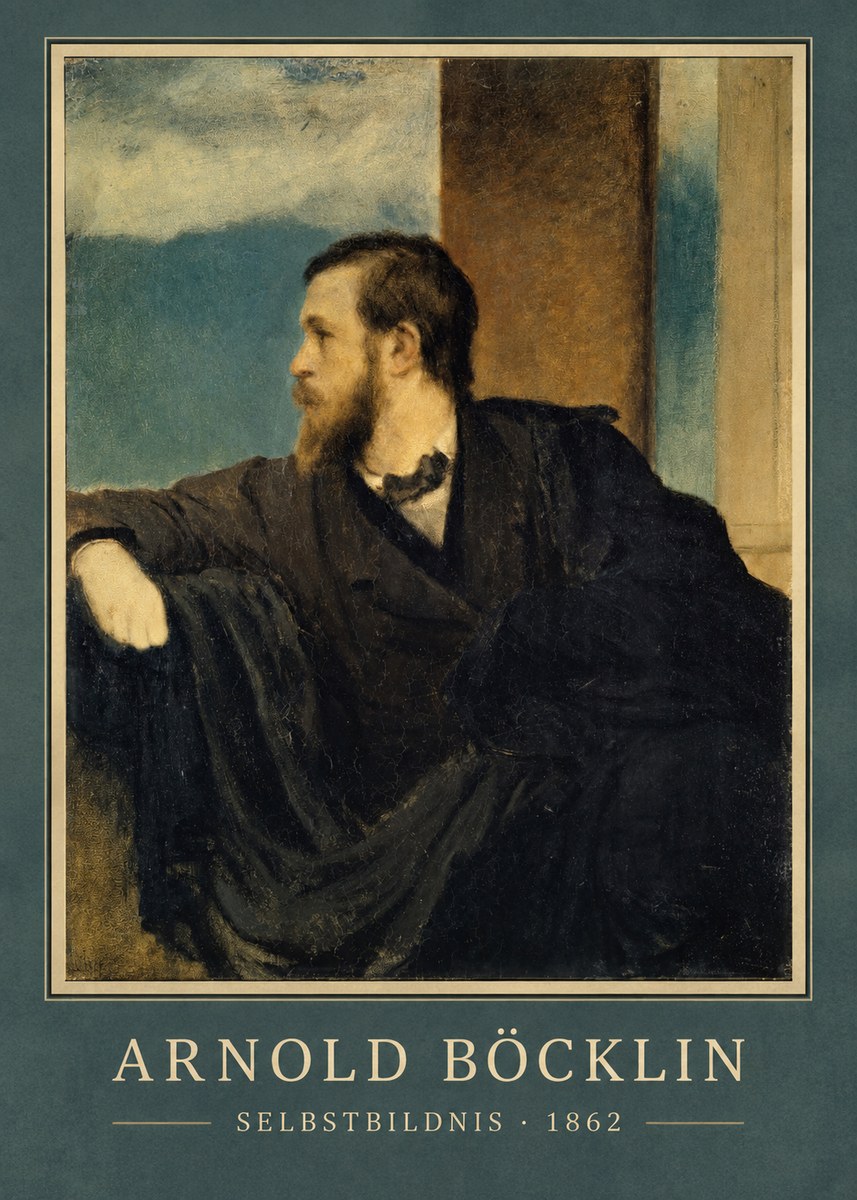 Arnold Böcklin Selbstbildnis No3 - Juliste