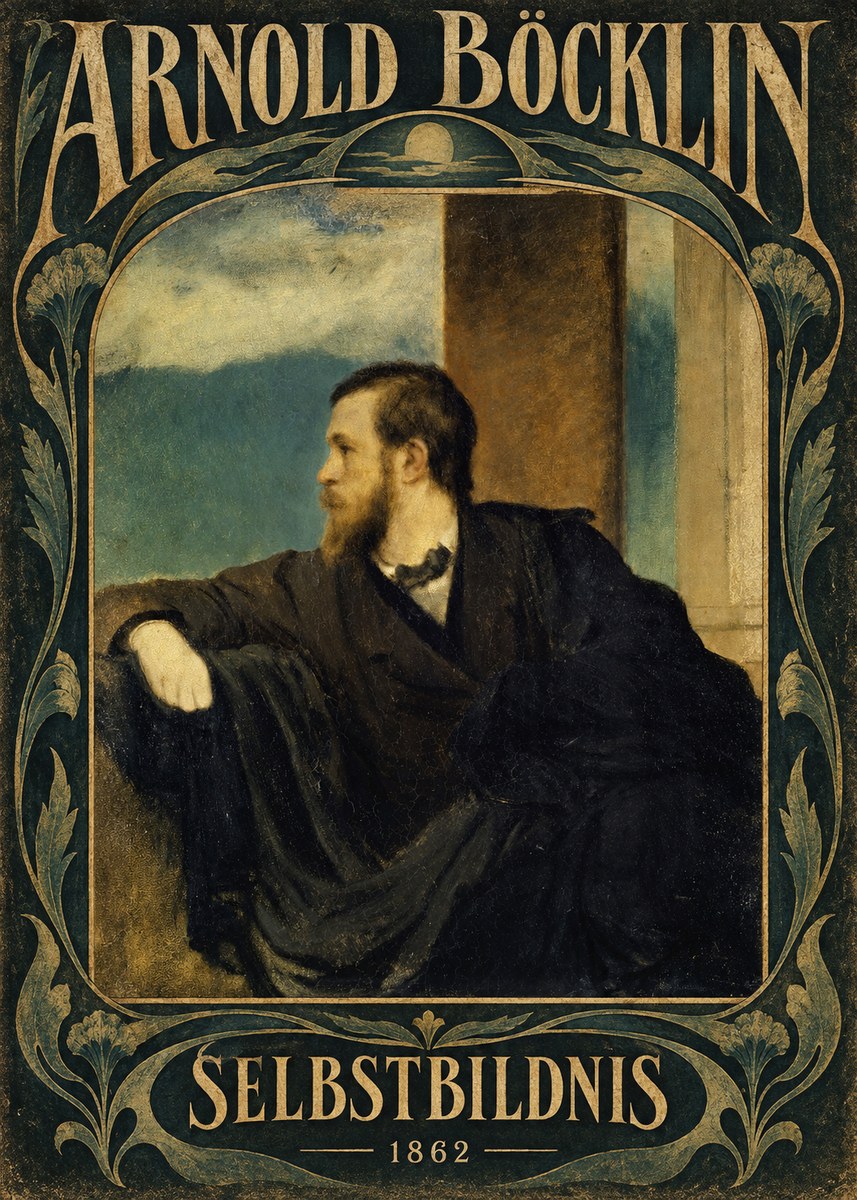 Arnold Böcklin Selbstbildnis No6 - Juliste
