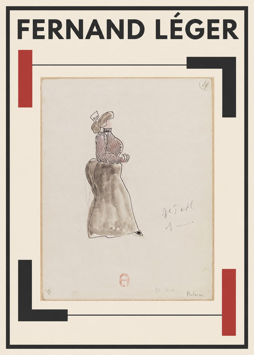 Fernand Léger Misia Billevan No1 - Juliste